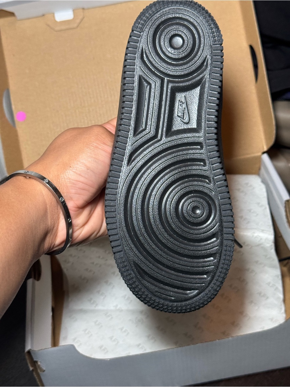 Nike Kids' Air Force 1 Low - Black - Picture 3 of 3